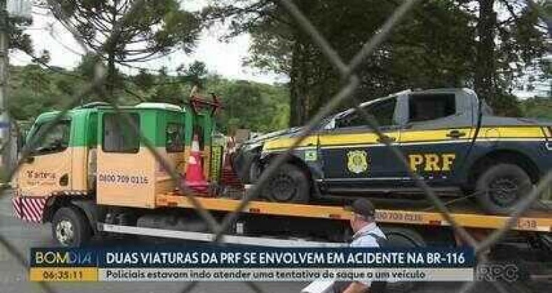 Equipes diferentes da PRF se envolvem em acidentes na BR-116
